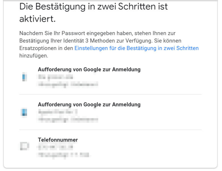 Ein Screenshot, der den Dialog zum Aktivieren oder Deaktivieren der Zwei-Faktor-Authentifizierung anzeigt.